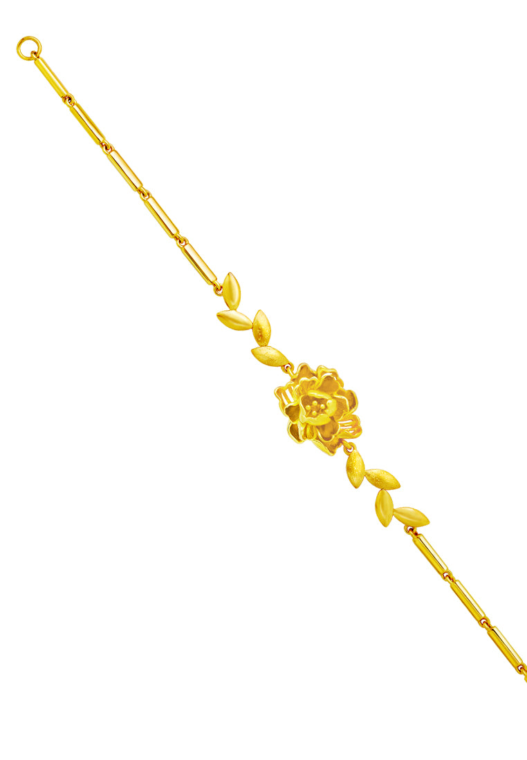 TOMEI The Peony Bracelet, Yellow Gold 916