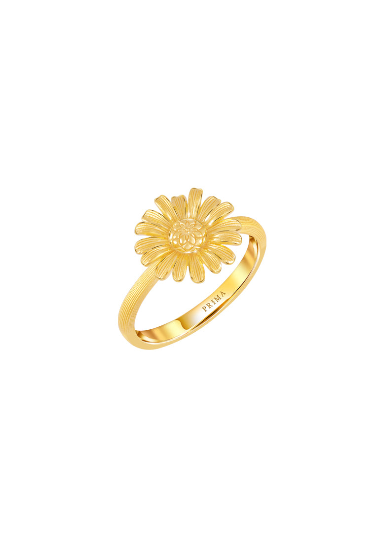 TOMEI X Prima Gold Daisy Collection, Ring Yellow Gold 999