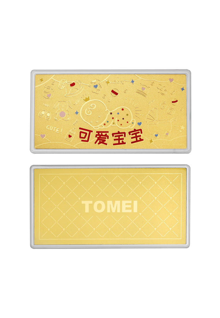 TOMEI Cutie Baby Gold Wafer 0.5G, Yellow Gold 9999