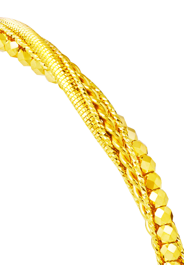 TOMEI Lusso Italia Bangle, Yellow Gold 916