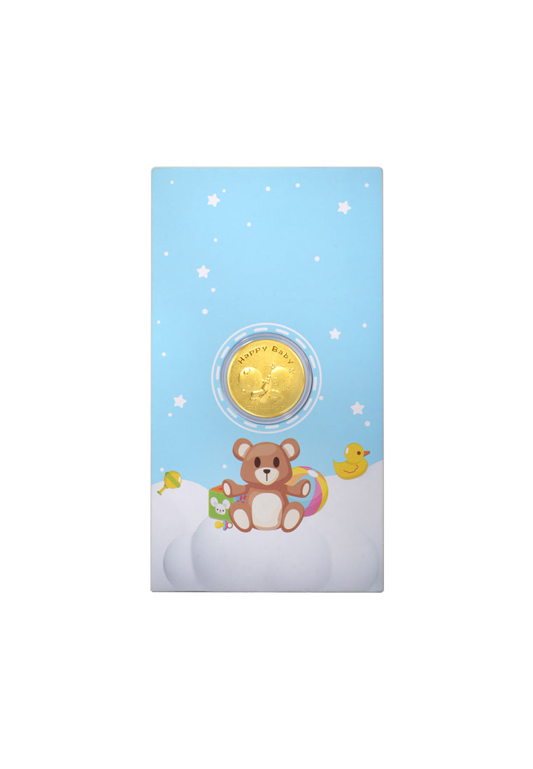 TOMEI Happy Baby Gold Wafer 0.1G, Yellow Gold 9999