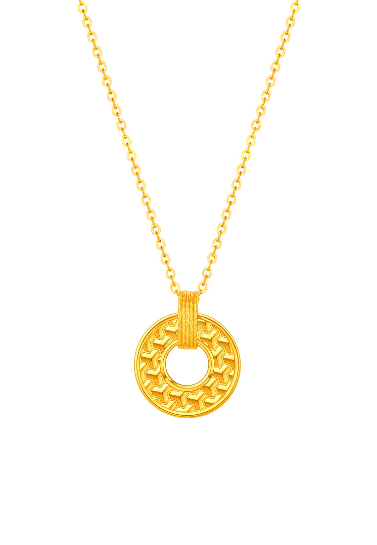 TOMEI Chasing Light Necklace, Yellow Gold 999 (5G)