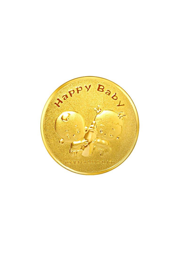 TOMEI Happy Baby Gold Wafer 0.1G, Yellow Gold 9999