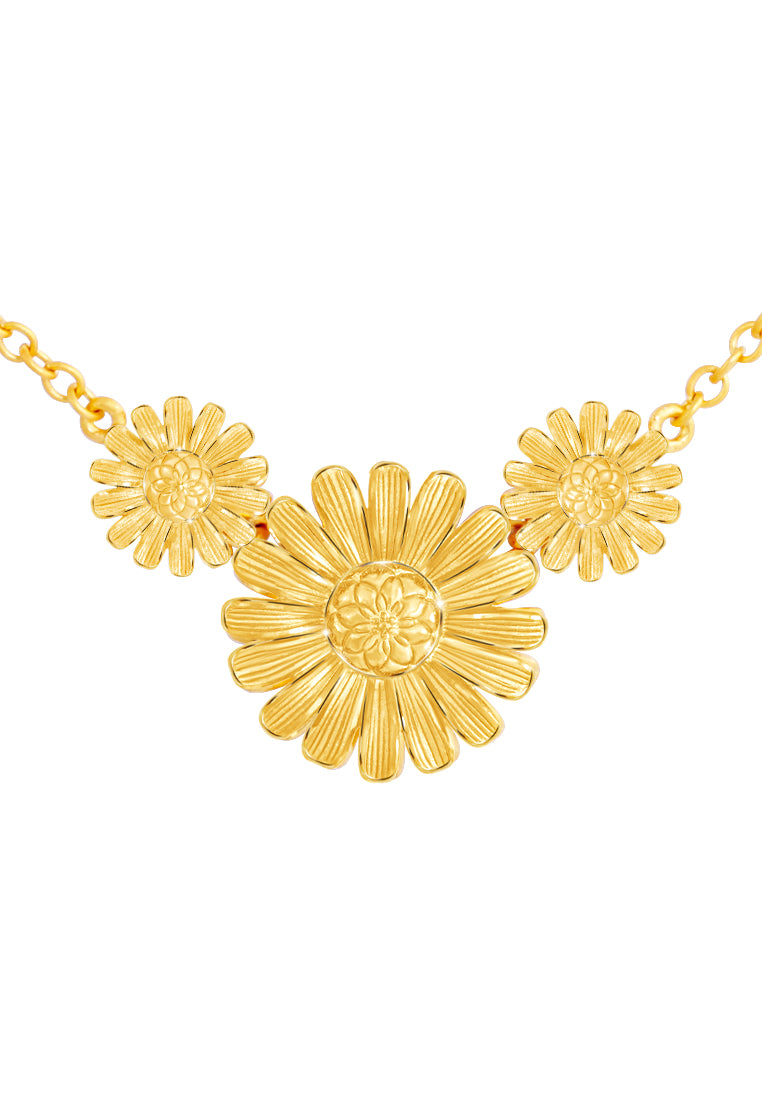 TOMEI X Prima Gold Daisy Collection, Necklace Yellow Gold 999
