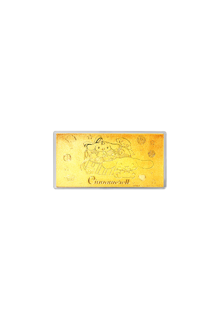 TOMEI x Sanrio Cinnamoroll I Love Chocolate Gold Wafer 0.50G I Fine Gold 9999