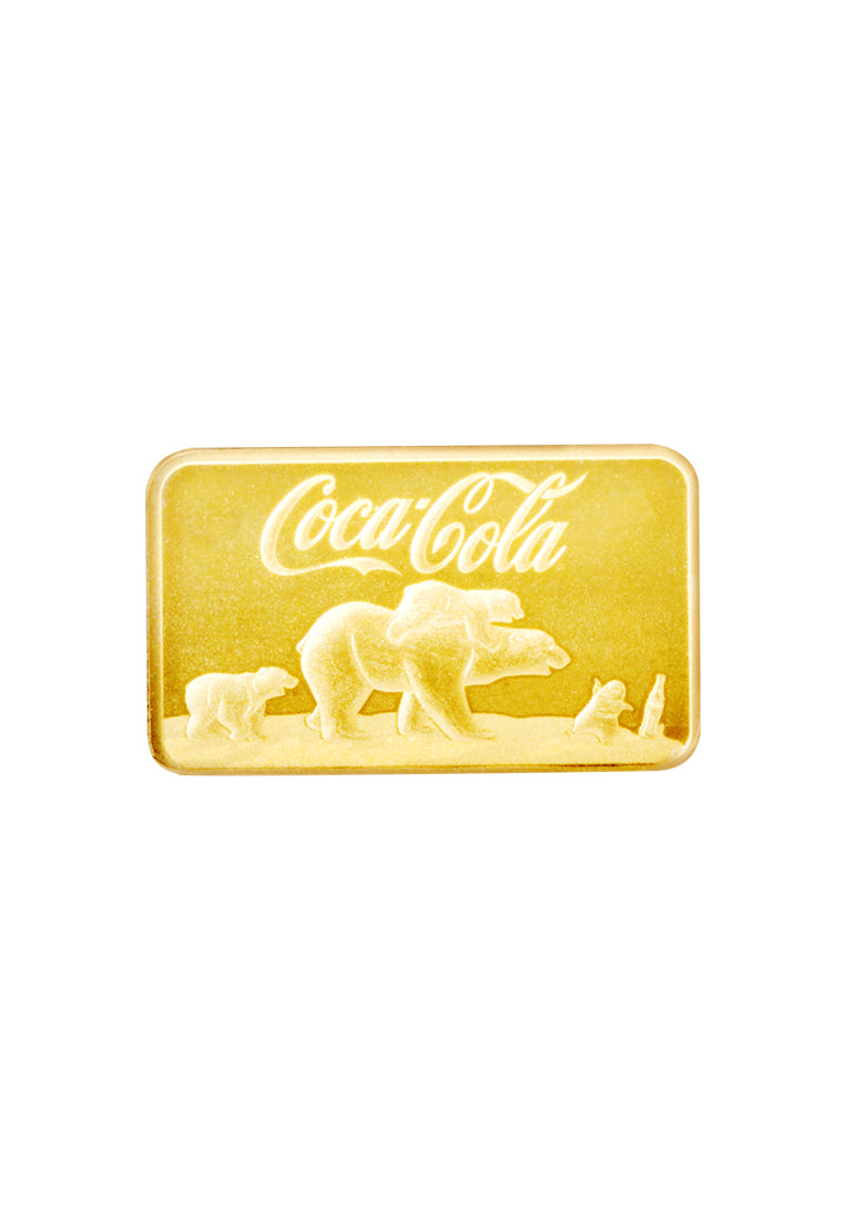 TOMEI x PAMP Coca-Cola® Colar Bear Gold Bar I 5GM I Fine Gold 9999