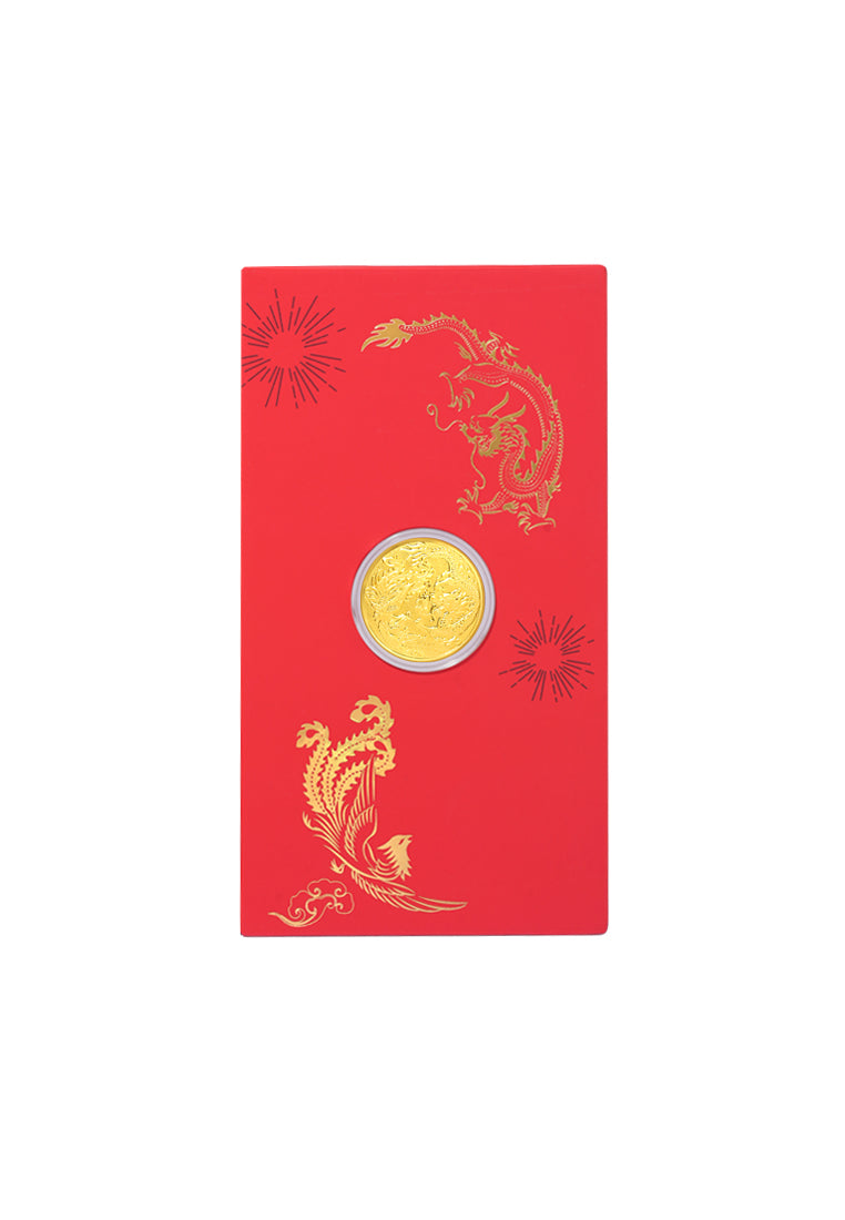 TOMEI Happy Wedding Gold Wafer 0.1G, Yellow Gold 9999