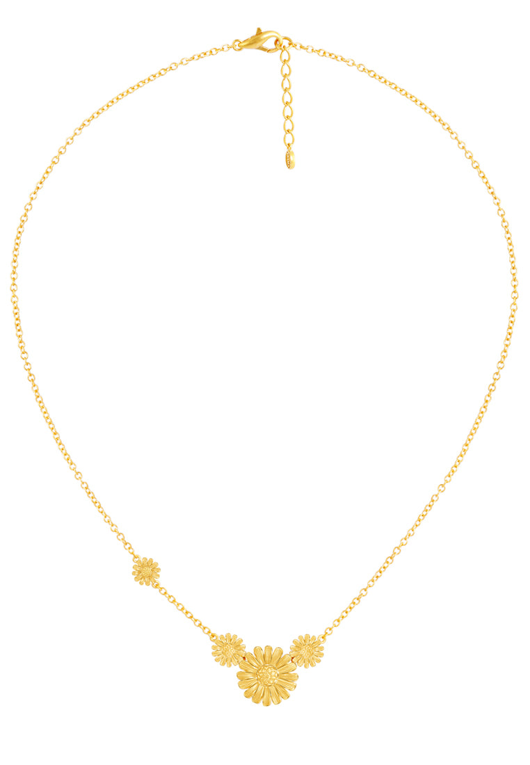 TOMEI X Prima Gold Daisy Collection, Necklace Yellow Gold 999