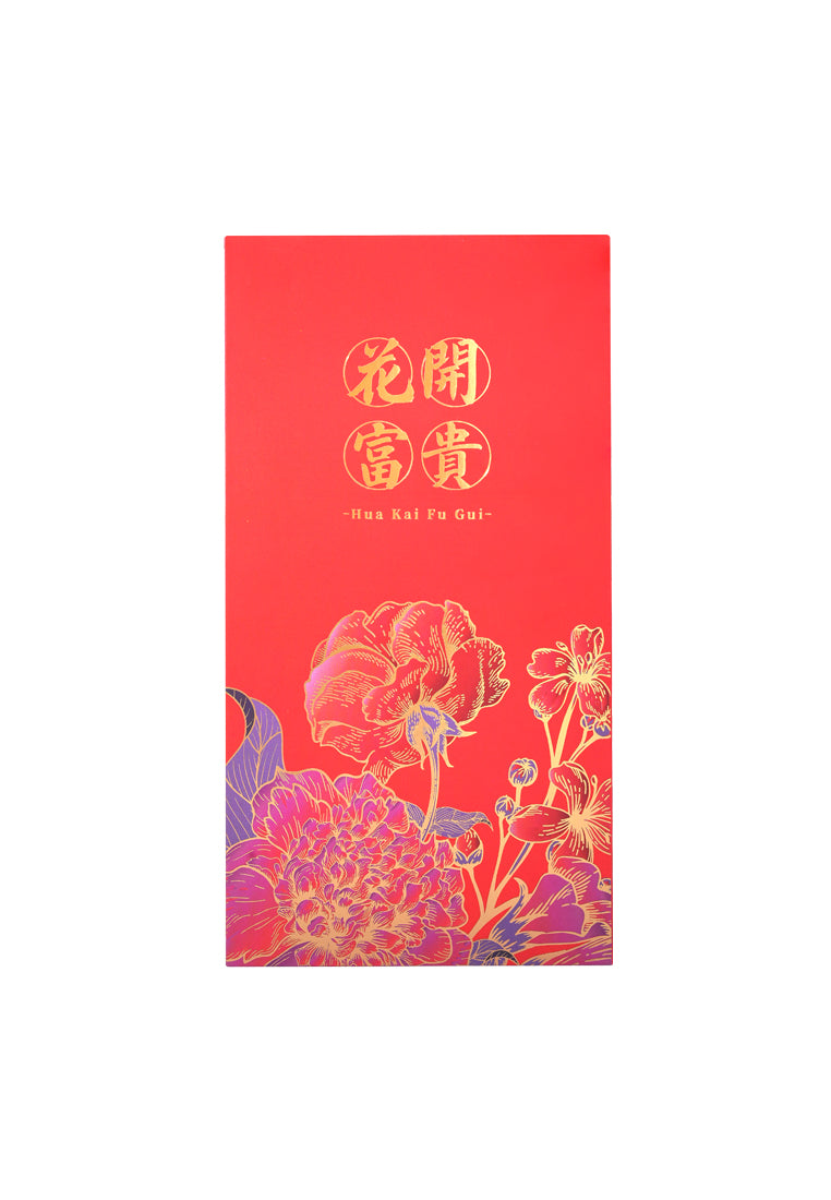 TOMEI 2026 Red Packet Hua Kai Fu Gui Gold Wafer 0.2G, Yellow Gold 9999