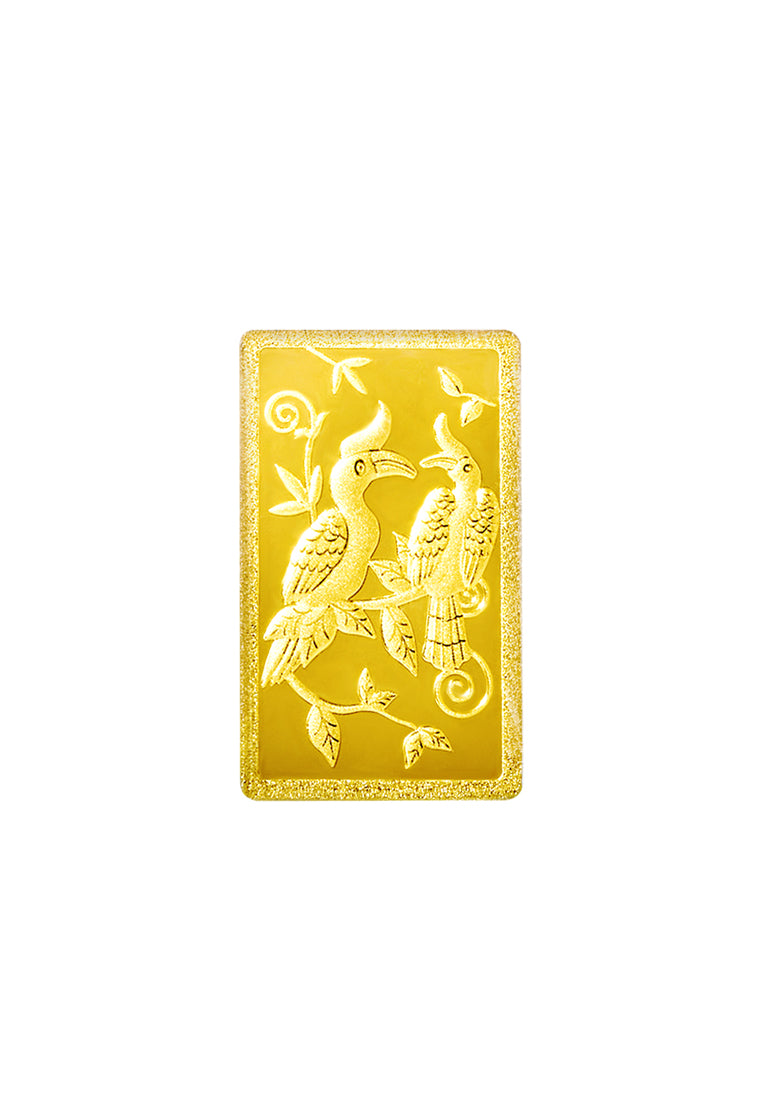 TOMEI Hornbill Gold Bar 3.11G Pink Card | Fine Gold 9999