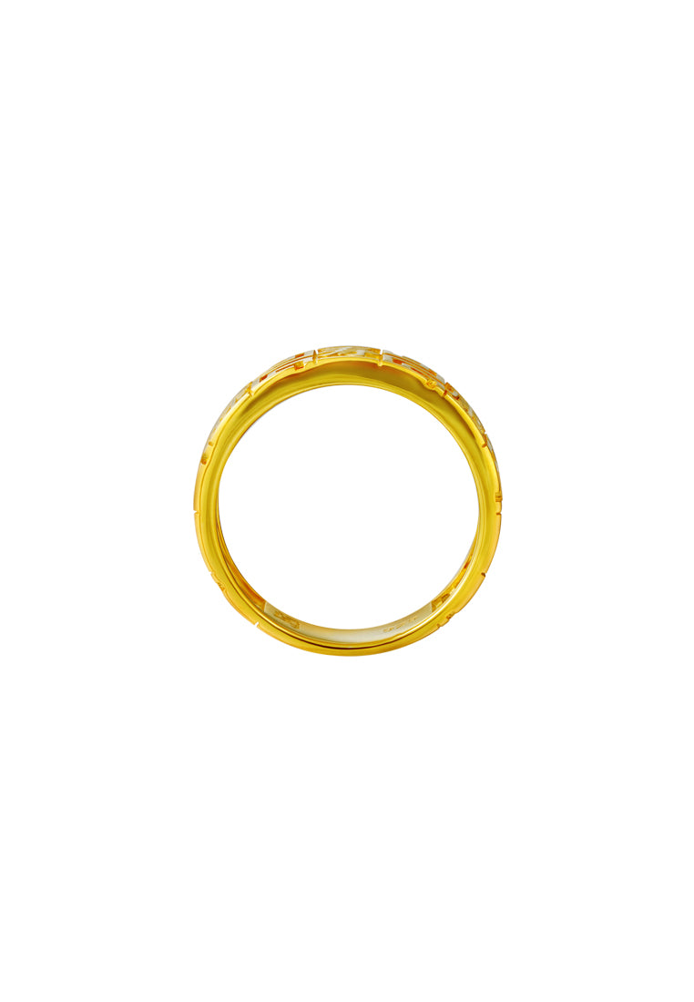 TOMEI Longevity Ring,Yellow Gold 916