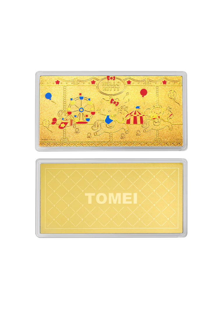 TOMEI X SANRIO Hello Kitty Gold Wafer 0.5G, Yellow Gold 9999