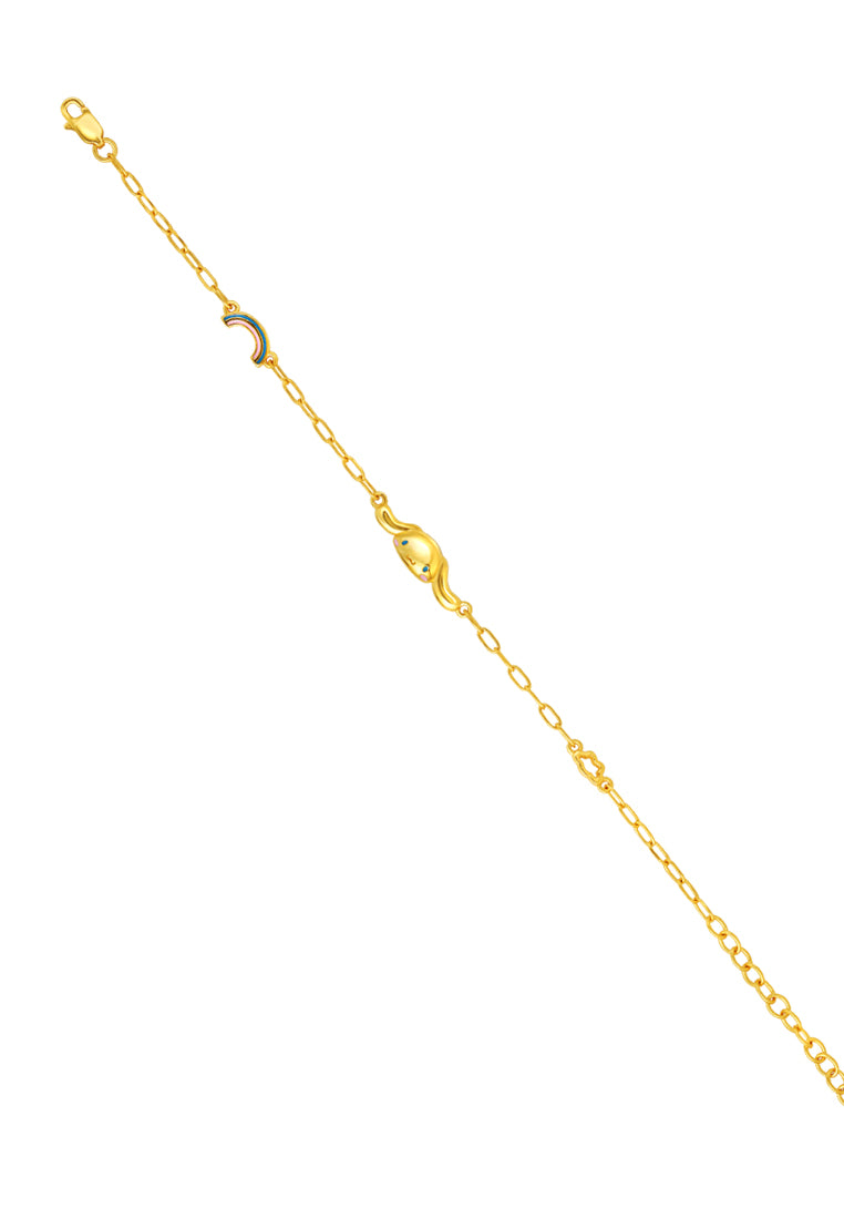 TOMEI X Sanrio Cinnamoroll Bracelet, Yellow Gold 916