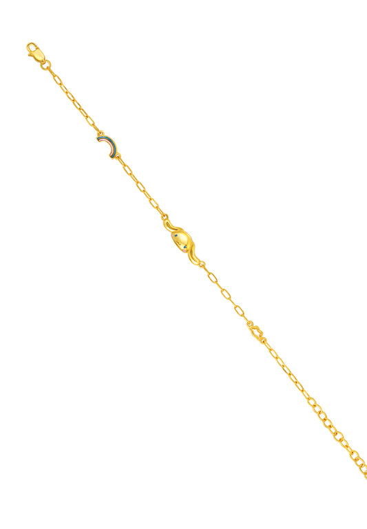 TOMEI X Sanrio Cinnamoroll Bracelet, Yellow Gold 916
