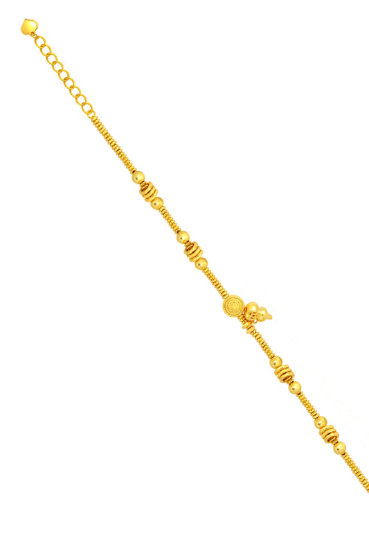 TOMEI Antique Gold Series Gourd Bracelet, Yellow Gold 999