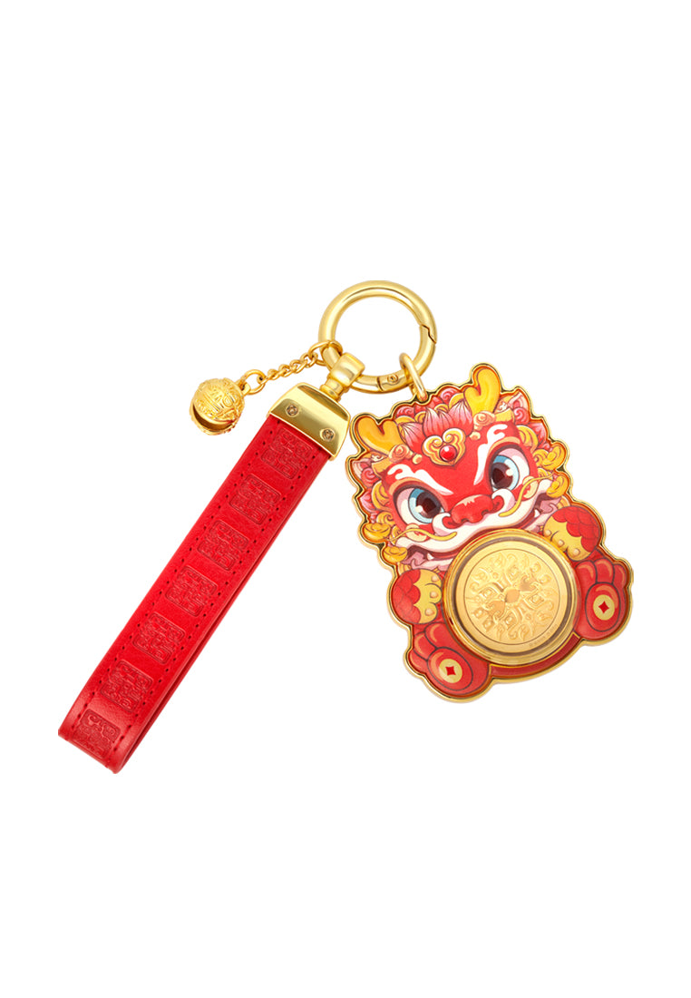 TOMEI Dragon Gold Wafer 0.05G with Key Chain, Yellow Gold 9999
