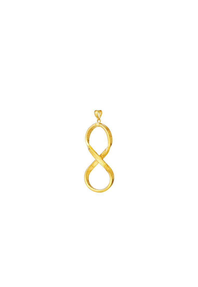 TOMEI Lusso Italia Infinity Pendant, Yellow Gold 916
