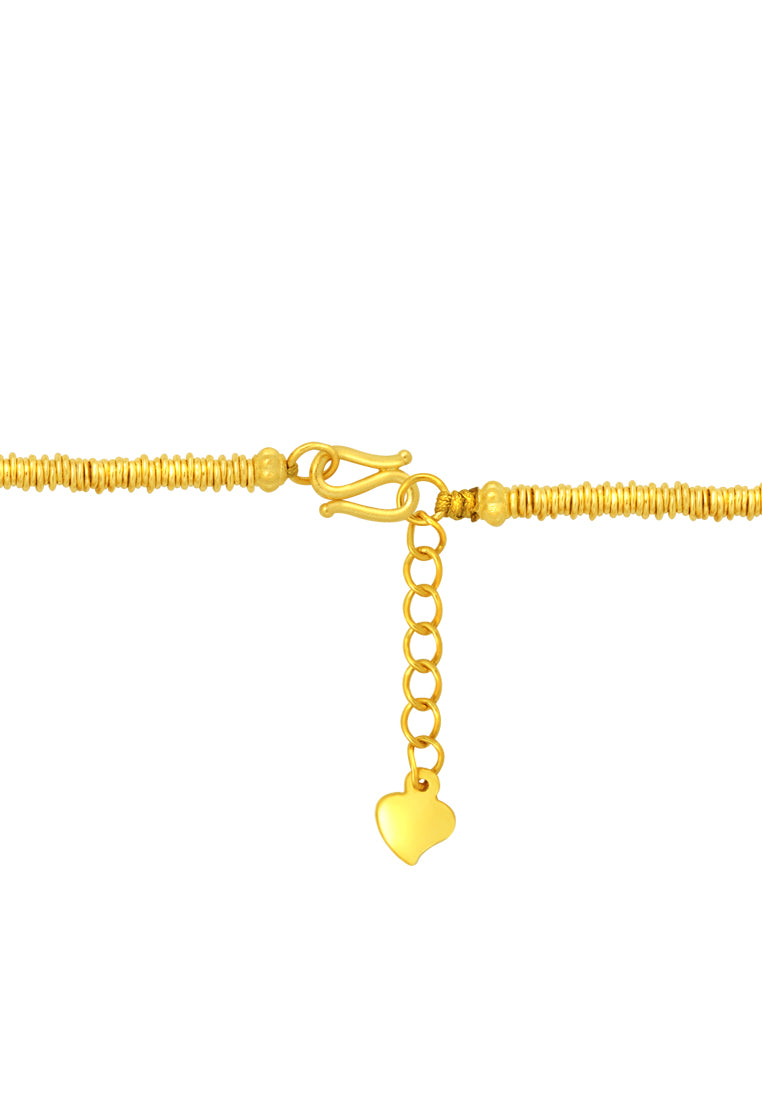 TOMEI Fortunate Gourd Bracelet, Yellow Gold 999