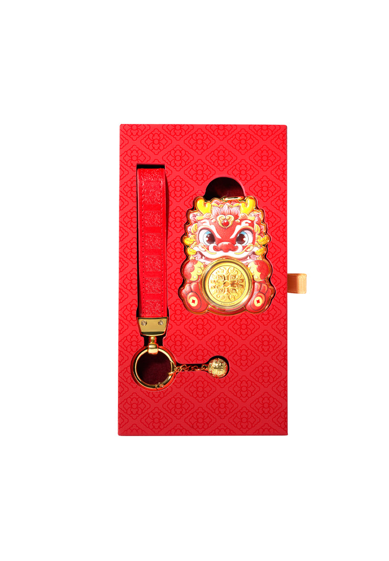 TOMEI Dragon Gold Wafer 0.05G with Key Chain, Yellow Gold 9999