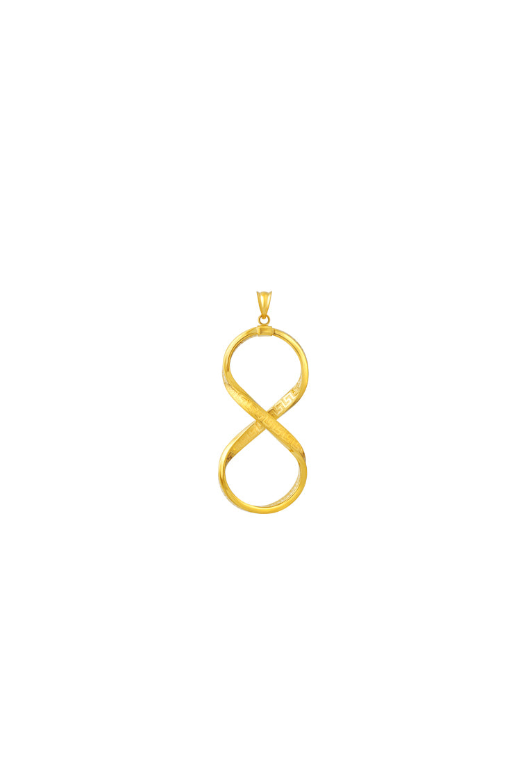 TOMEI Lusso Italia Infinity Pendant, Yellow Gold 916