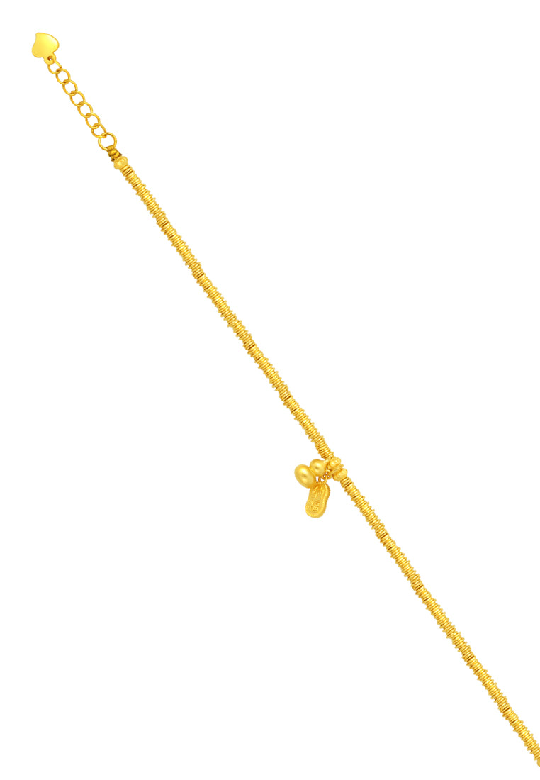 TOMEI Fortunate Gourd Bracelet, Yellow Gold 999