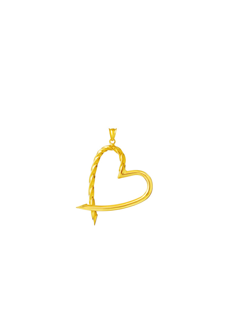 TOMEI Lusso Italia Love Mark Pendant, Yellow Gold 916