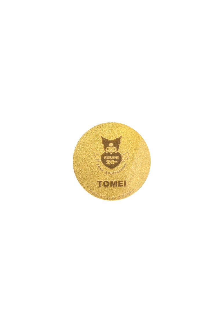 TOMEI X Sanrio Kuromi 20th Anniversary Gold Wafer 0.2G, Yellow Gold 9999
