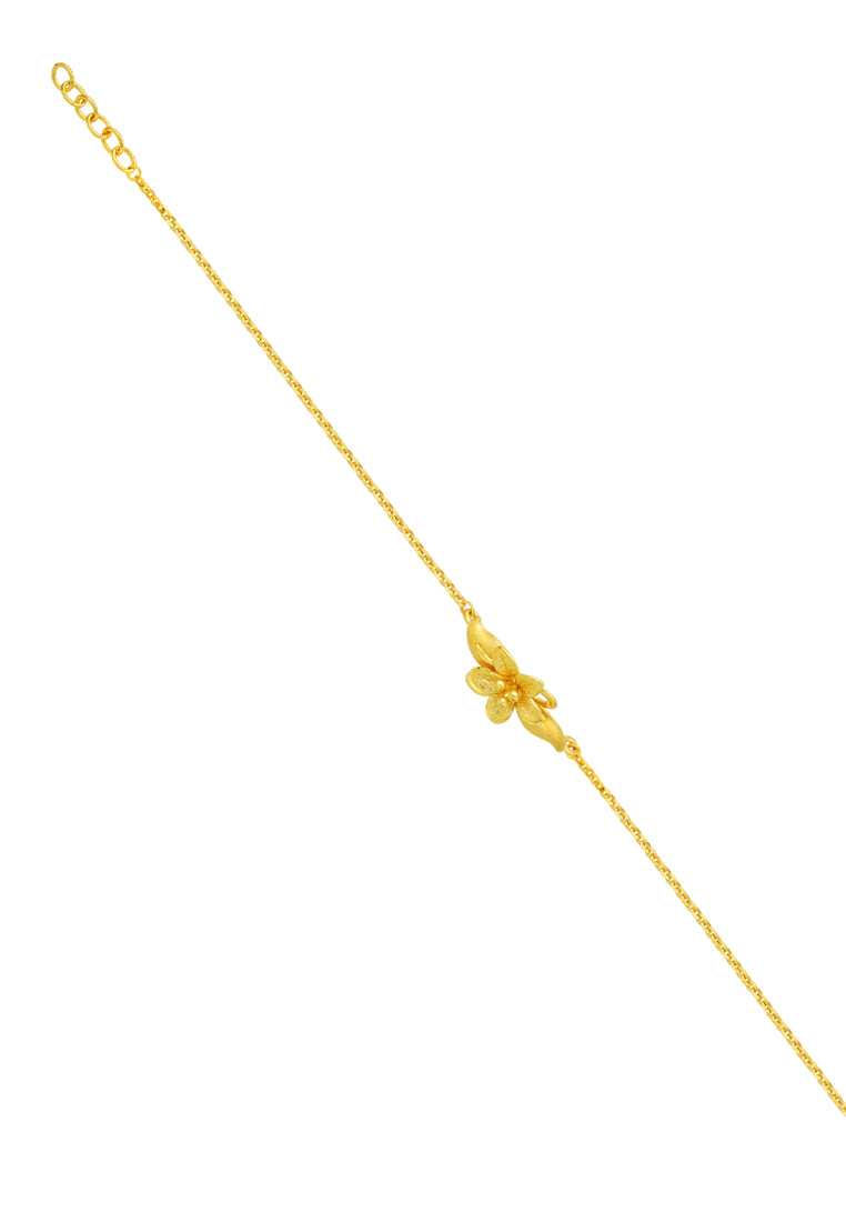 TOMEI Flower Bracelet, Yellow Gold 916