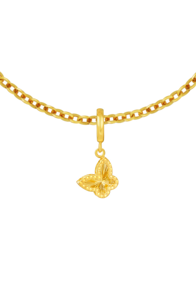 TOMEI Butterfly Charm, Yellow Gold 916