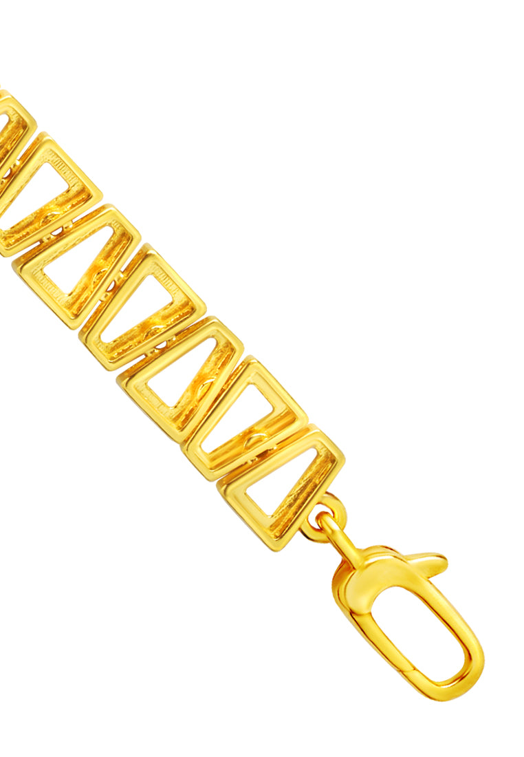 TOMEI Geometry Bracelet, Yellow Gold 916