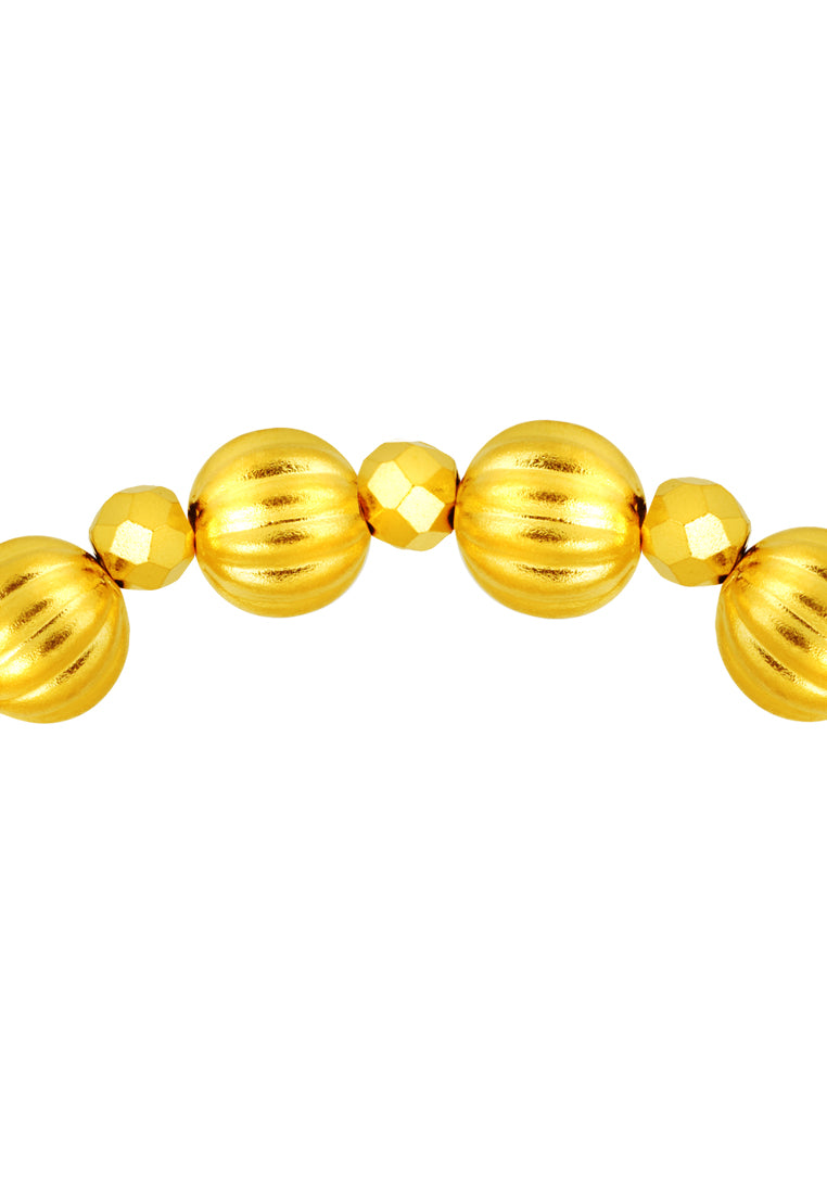 TOMEI Antique Gold Series Lock Bracelet, Yellow Gold 999