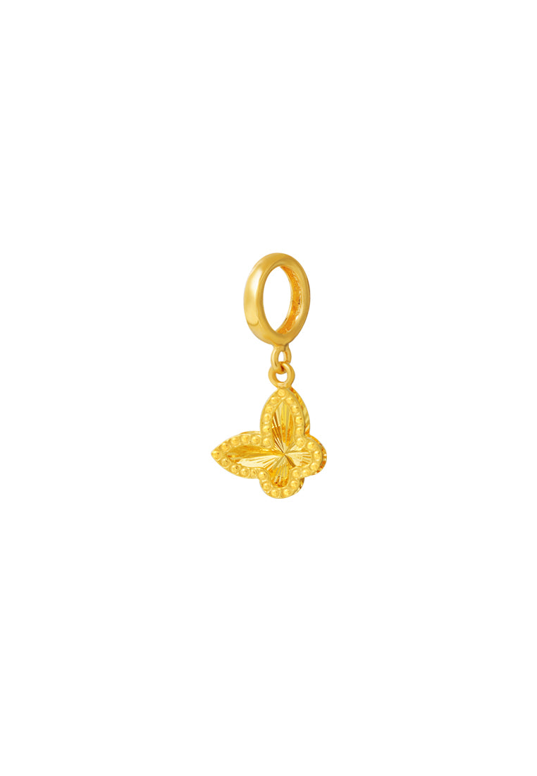 TOMEI Butterfly Charm, Yellow Gold 916