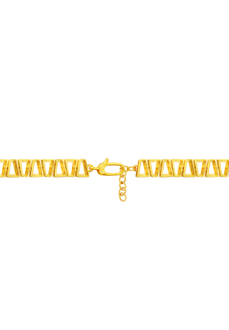 TOMEI Geometry Bracelet, Yellow Gold 916