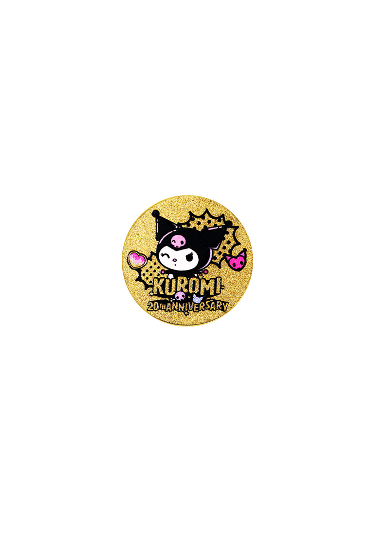 TOMEI X Sanrio Kuromi 20th Anniversary Gold Wafer 0.2G, Yellow Gold 9999
