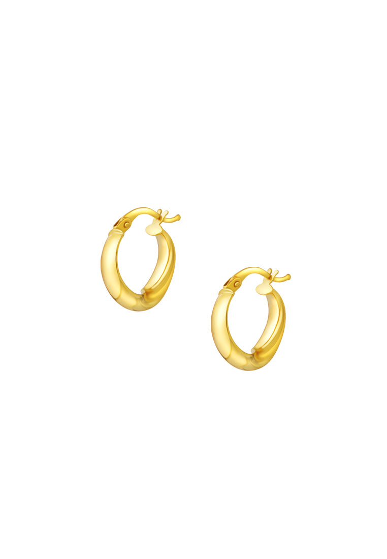 TOMEI Lusso Italia Loop Earrings, Yellow Gold 916