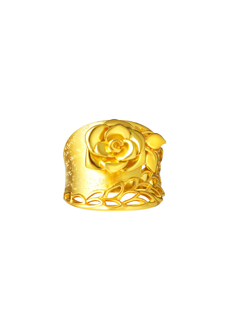 TOMEI Sri Puteri Collection Rosa Ring, Yellow Gold 916