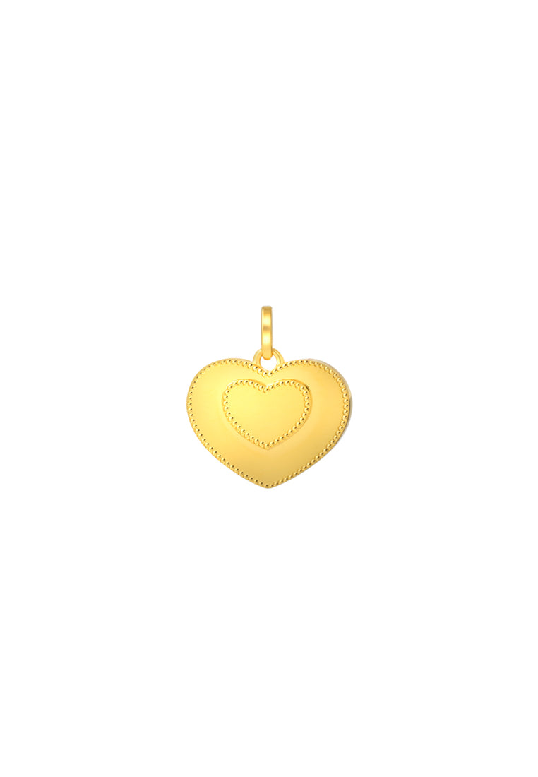 TOMEI Lusso Italia Heart Pendant, Yellow Gold 916