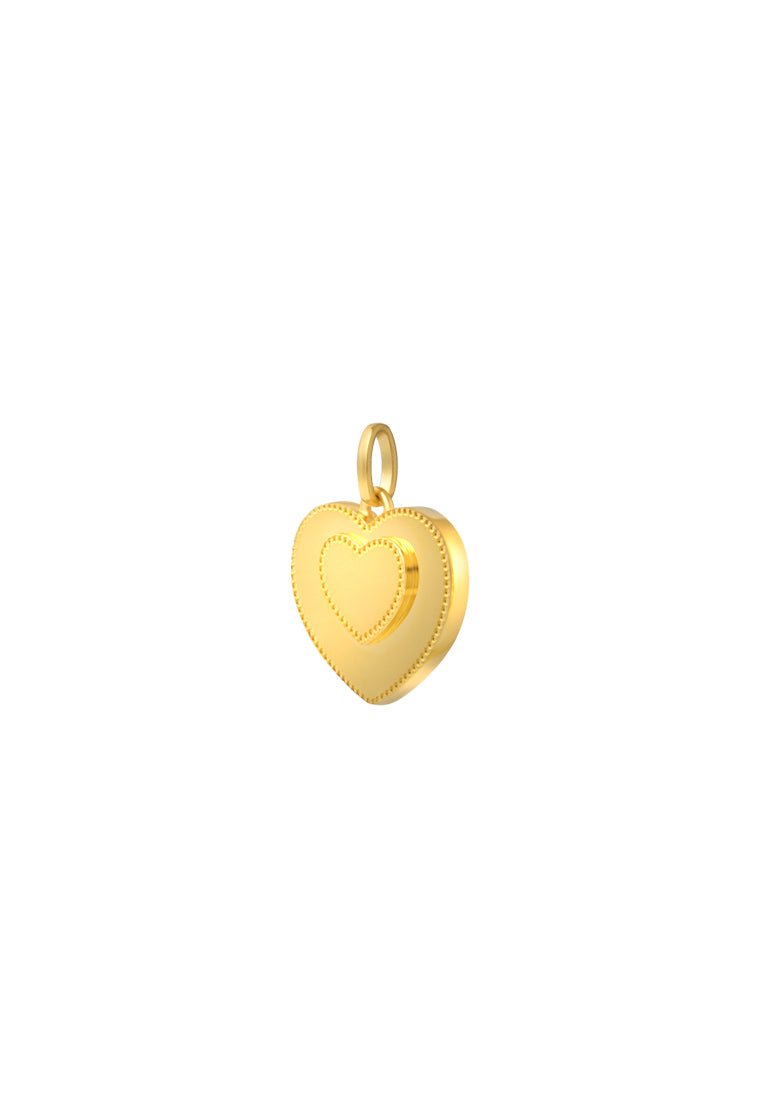 TOMEI Lusso Italia Heart Pendant, Yellow Gold 916