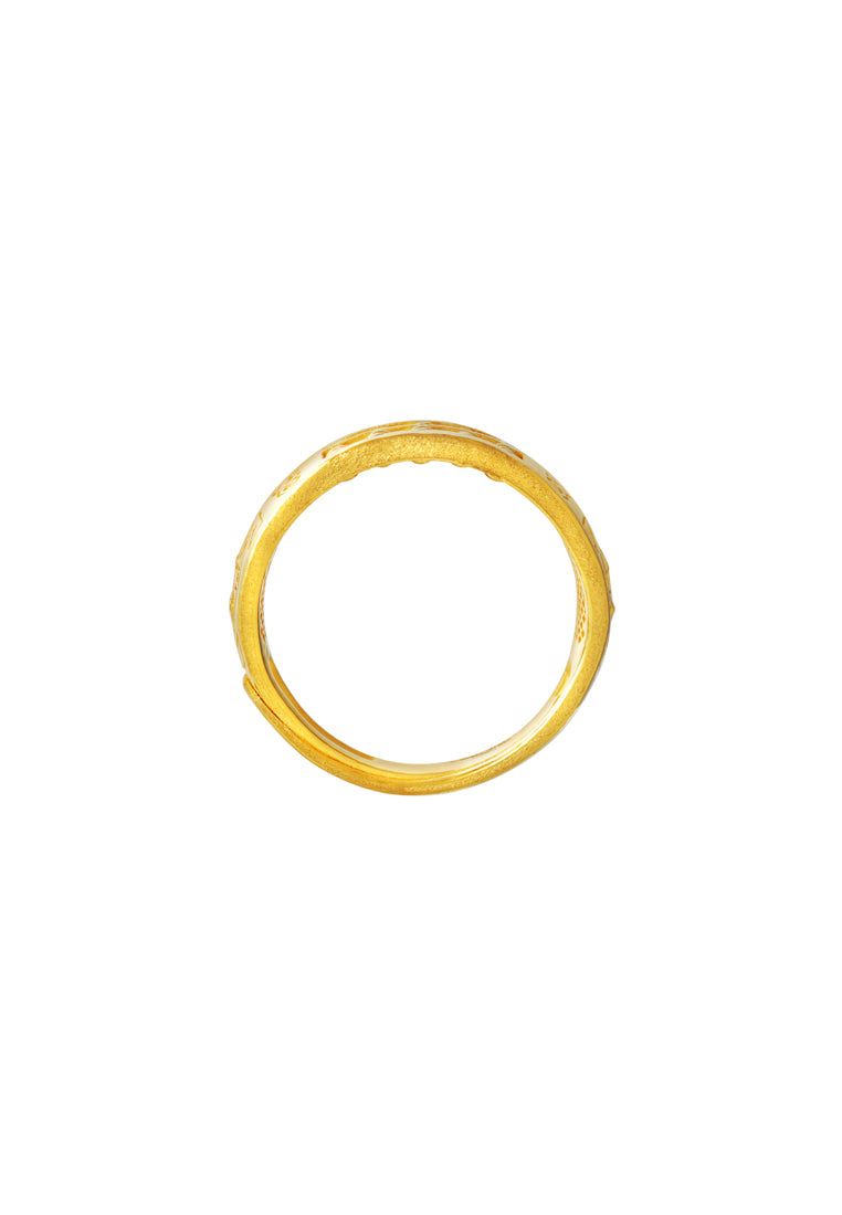 TOMEI Abacus Ring, Yellow Gold 999