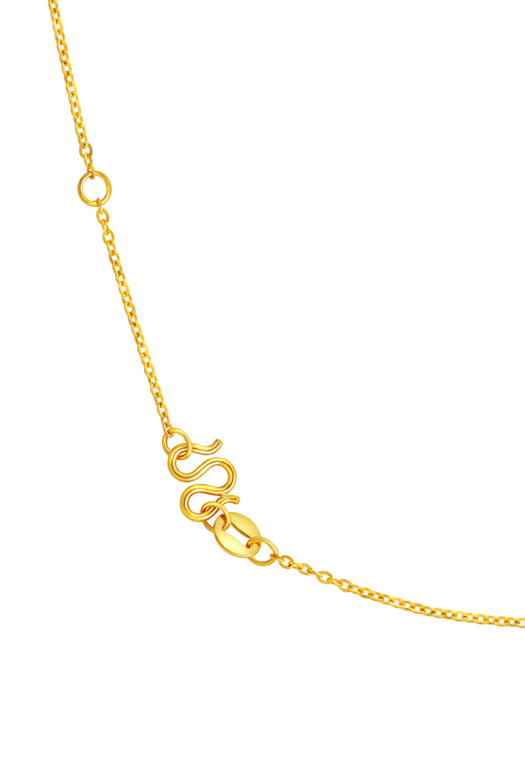 TOMEI Necklace 【马上有钱】, Yellow Gold 999