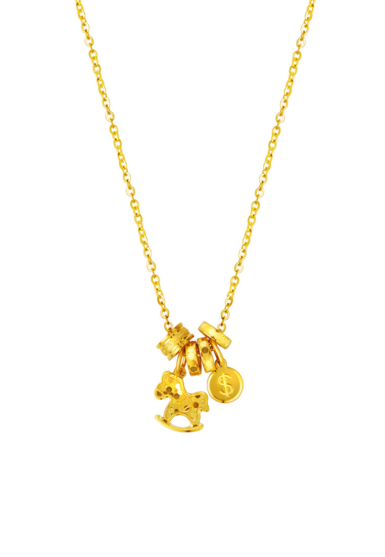 TOMEI Necklace 【马上有钱】, Yellow Gold 999