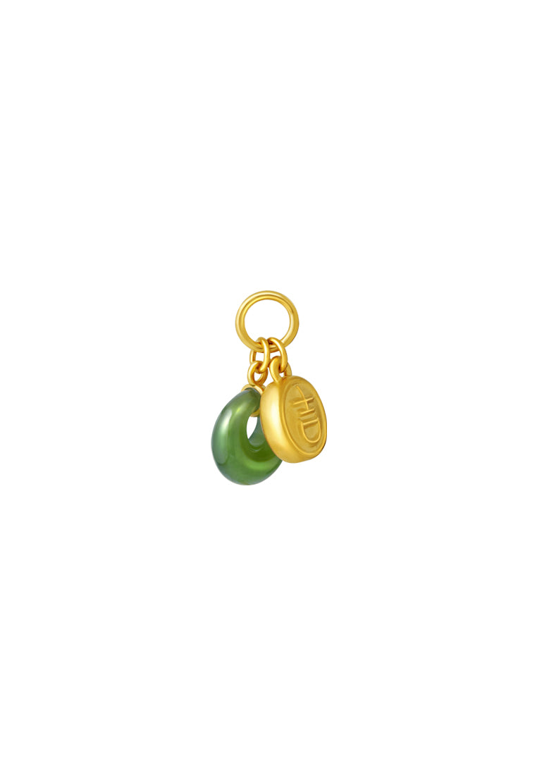 TOMEI Nephrite Ji-Zi Charm, Yellow Gold 999