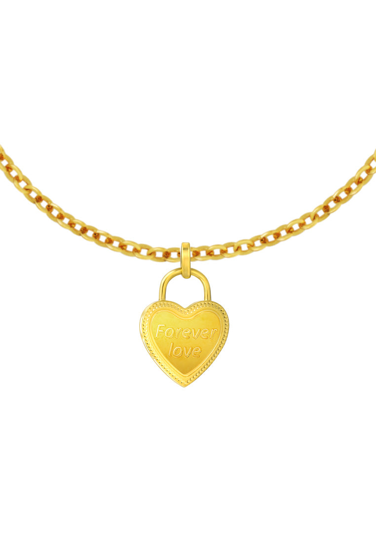 TOMEI Lusso Italia Forever Love Pendant, Yellow Gold 916
