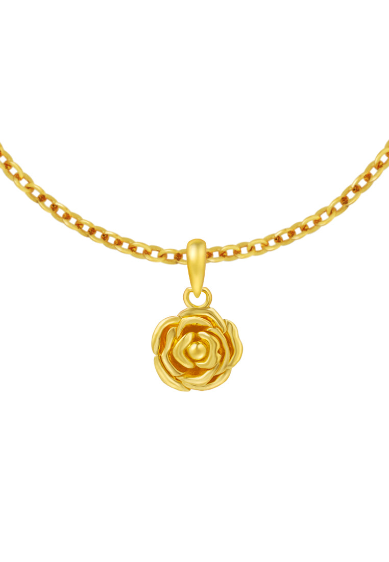 TOMEI Rose Pendant, Yellow Gold 916