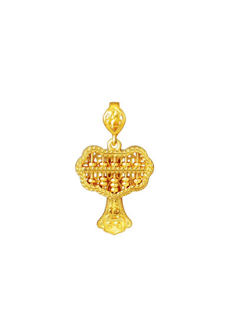 TOMEI Ruyi Abacus Pendant, Yellow Gold 916