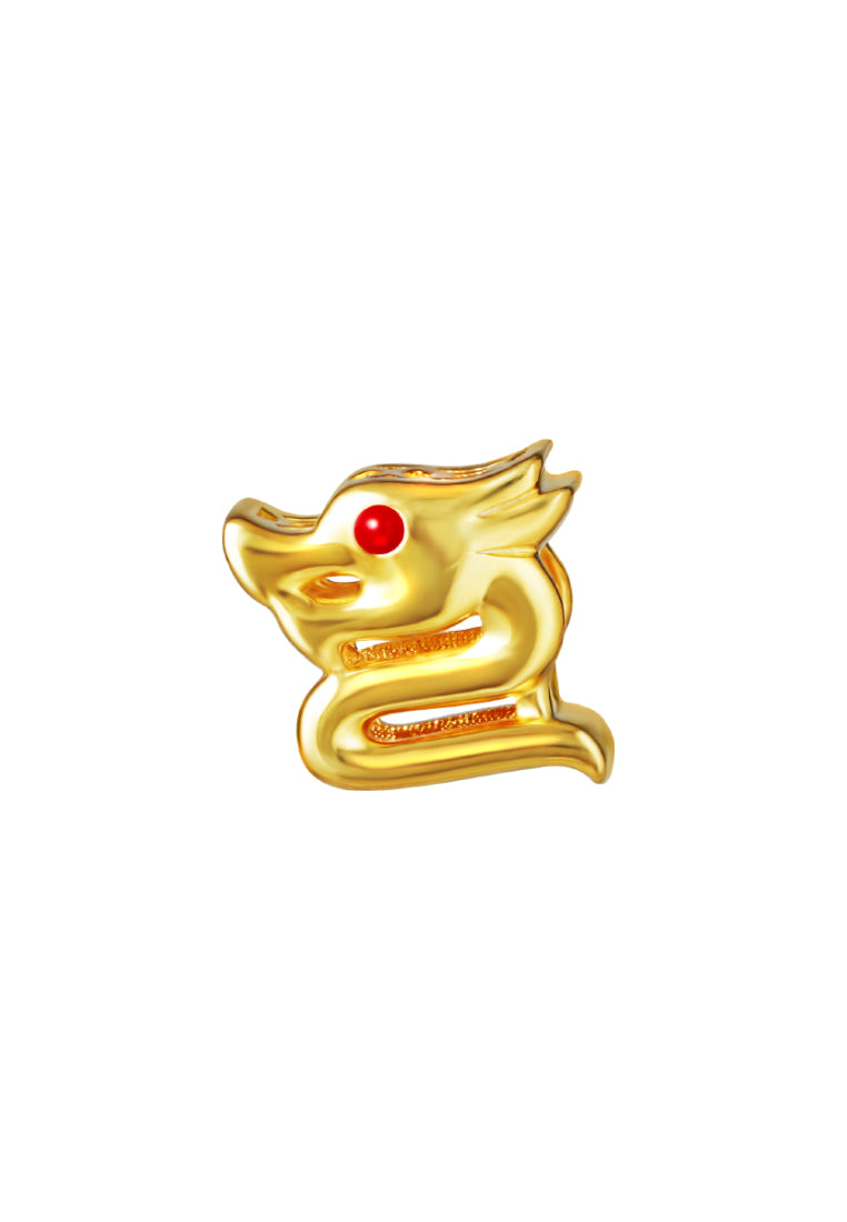 TOMEI Chomel Dragon Charm, Yellow Gold 916