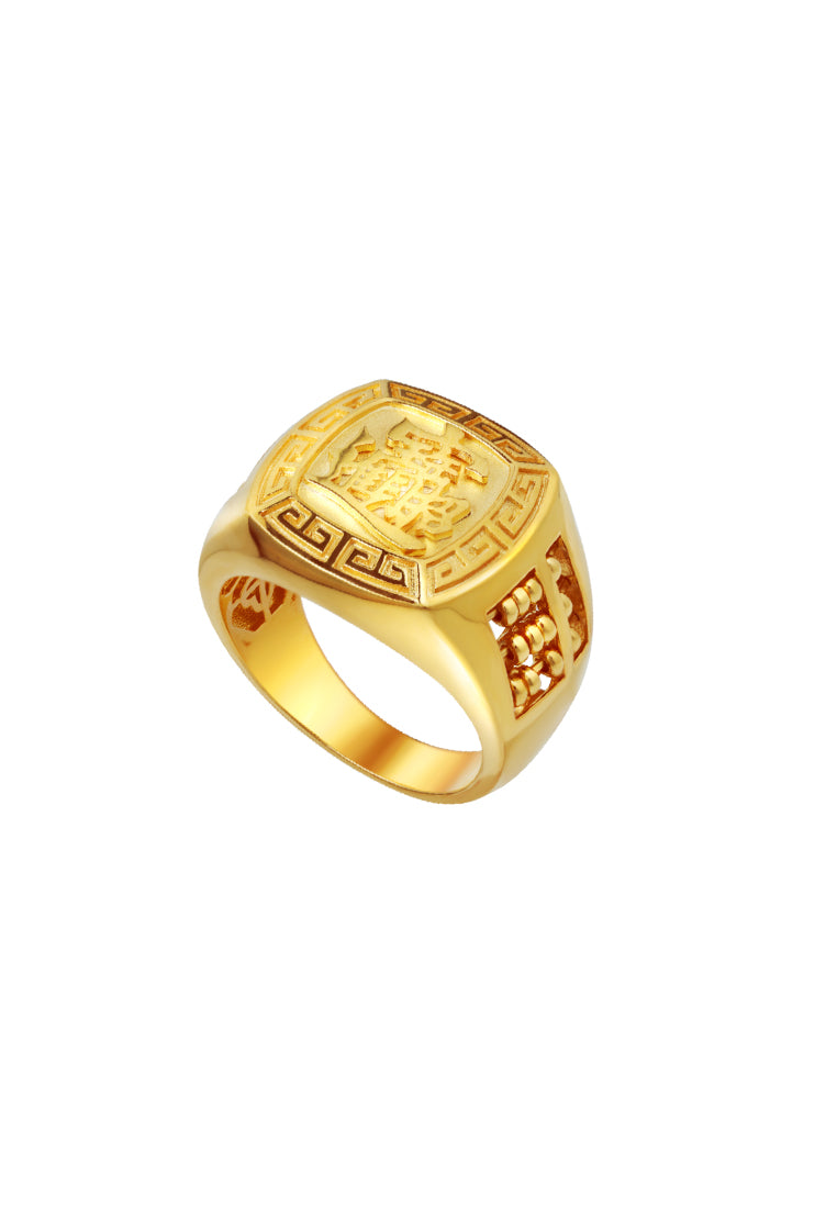 TOMEI Fortune Collection Abacus Ring, Yellow Gold 916