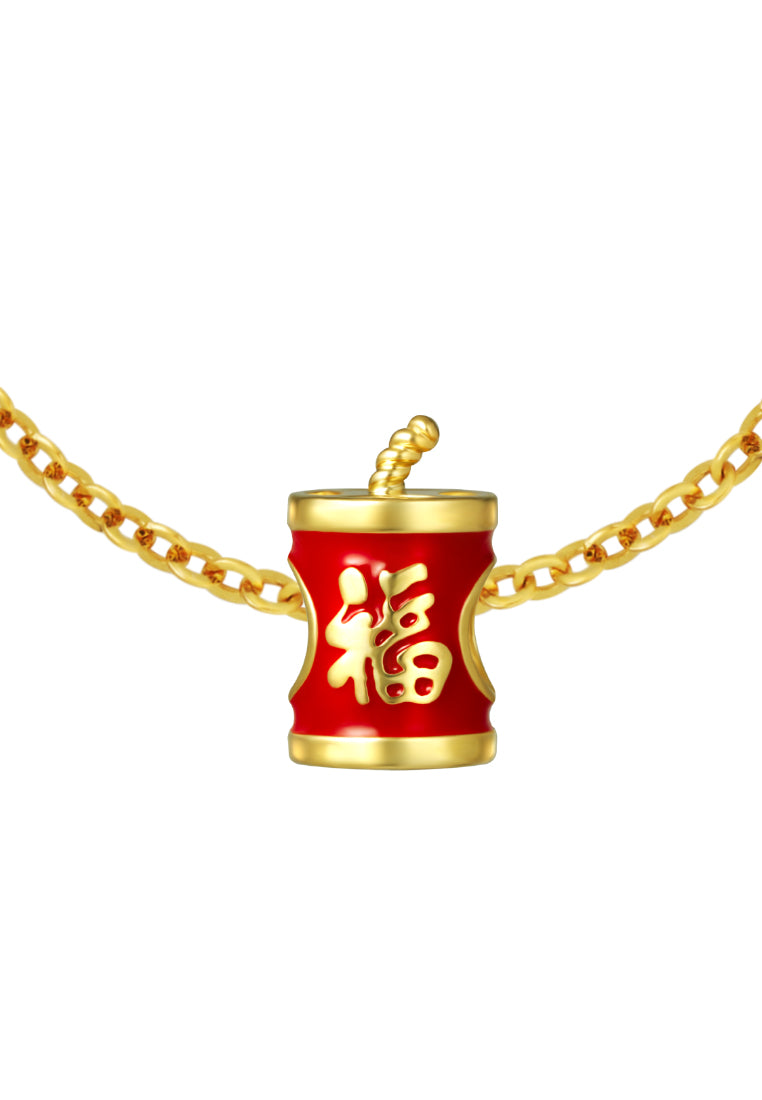 TOMEI Chomel Firecracker Charm, Yellow Gold 916