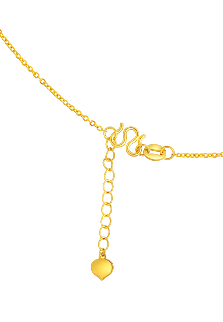 TOMEI Green Hulu Necklace, Yellow Gold 999 (5G)