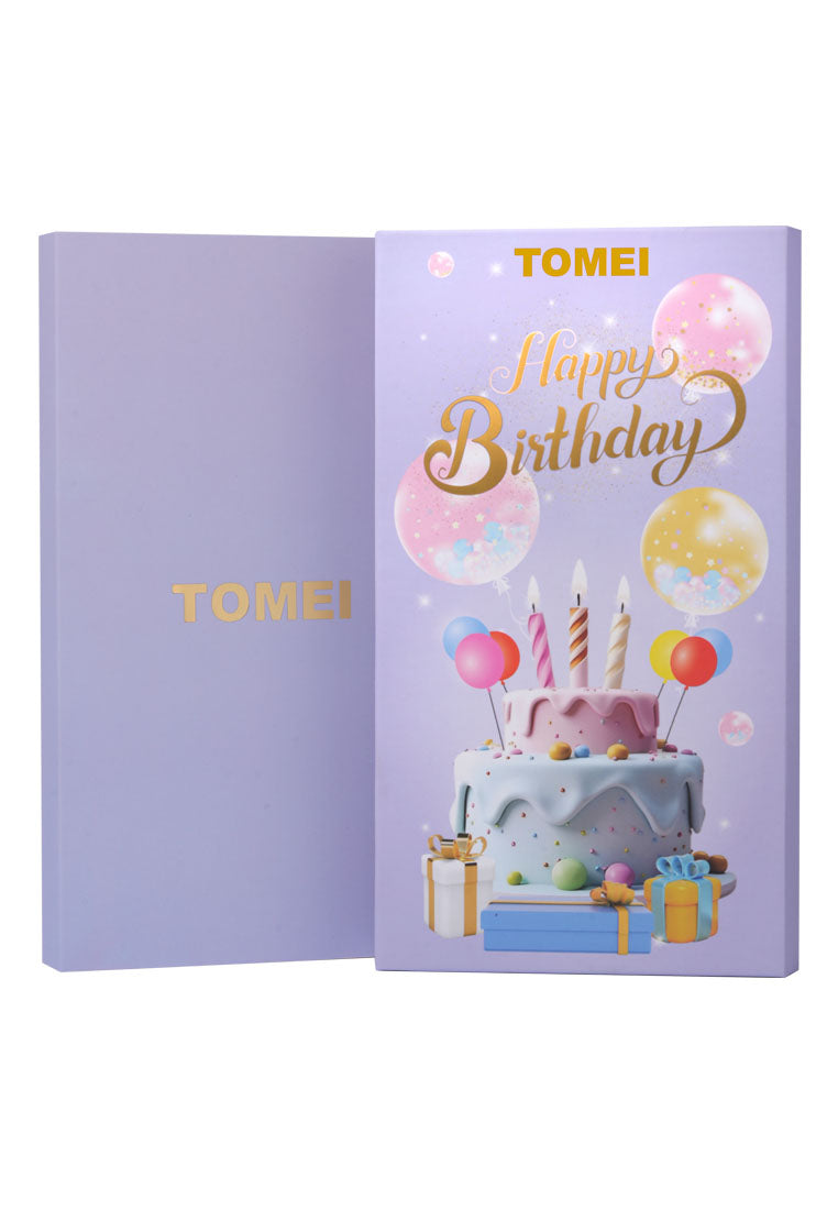 TOMEI Happy Birthday Gold Wafer 0.1G, Yellow Gold 9999